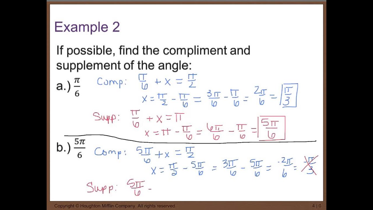 Precalc 4.1 Radian and Degree Measure