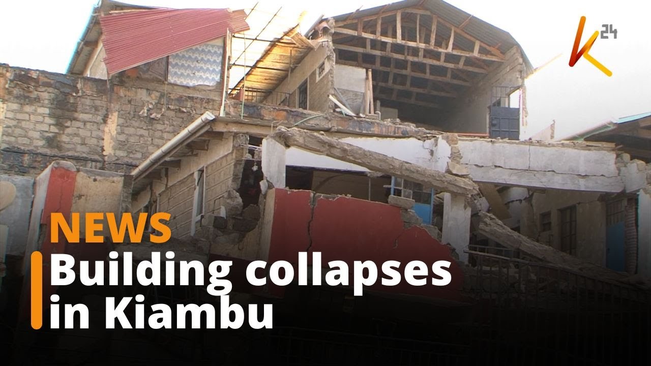 Building in Kiambu that developed cracks on Sunday collapses