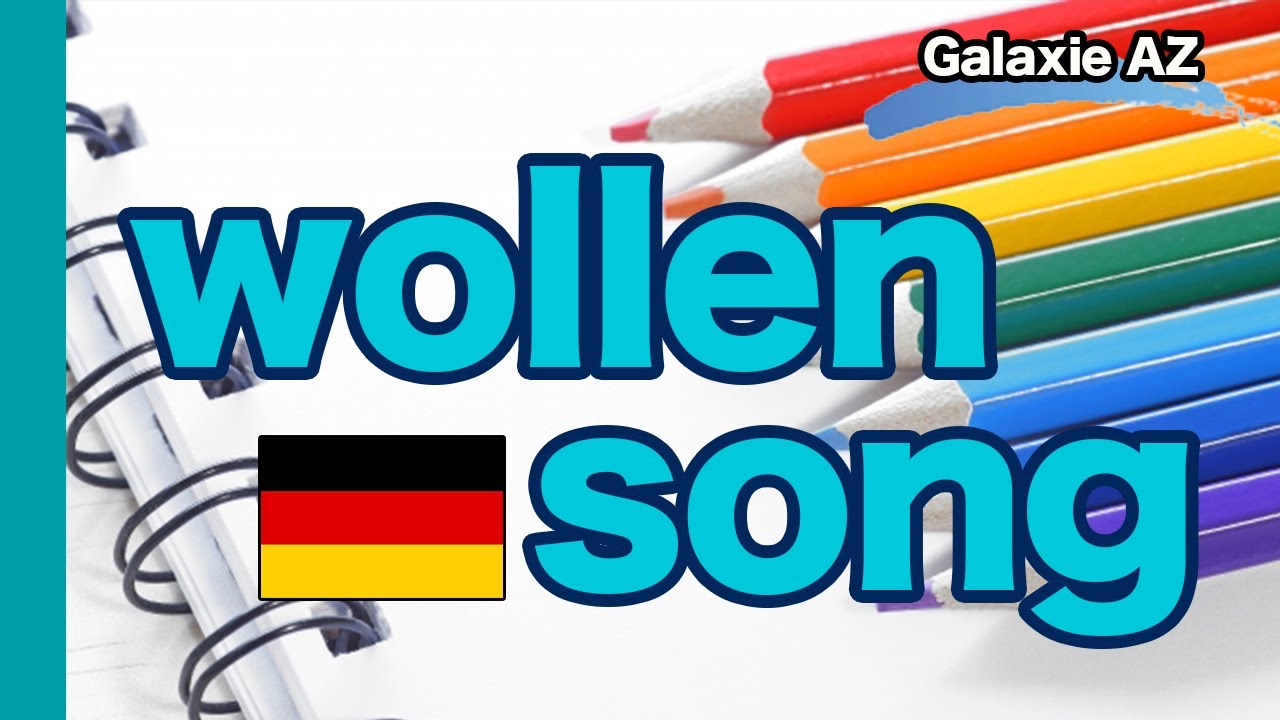 【German Lessons】wollenSONG:  „wollen“ conjugation Song!(Irregular Verbs)