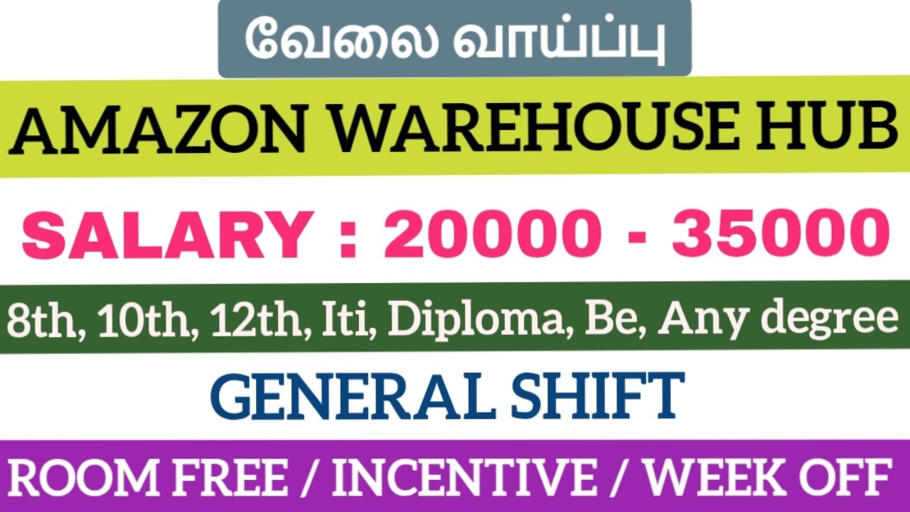 Amazon Warehouse jobs|Job vacancy 2026|Today job opening|Chennai job vacancy 2026|Jobs in Chennai