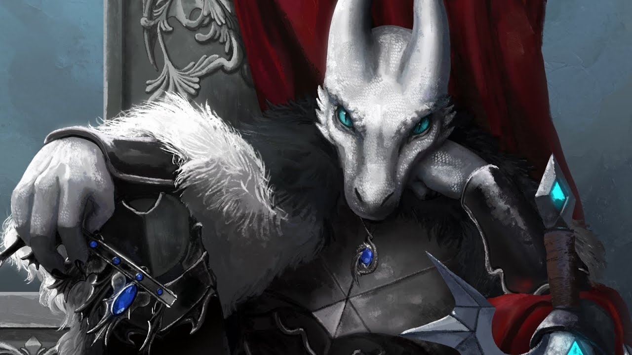 Krita Digital Character: Kobold Paladin (Throne)