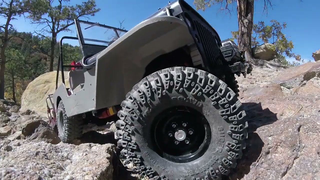 1/6 Scale RC Crawlers | RocHobby 1941 Willy's Jeeps RTR's Modified | Rock Crawling Palmer Park, CO.