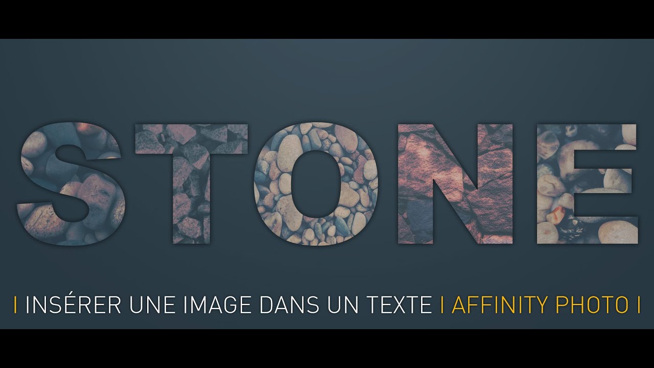 Intro du Tuto Gratuit Affinity Photo : Incruster une image dans un texte