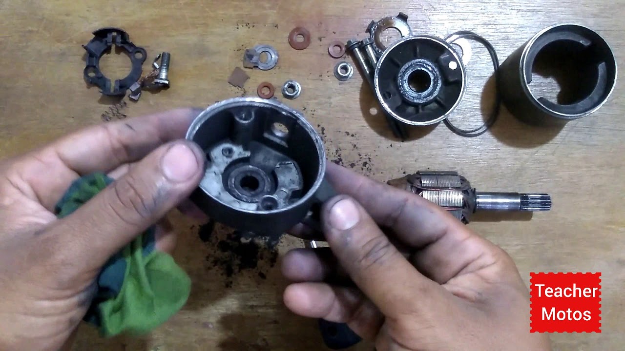 Como trocar as escovas do motor de partida CG/FAN/TITAN 150.