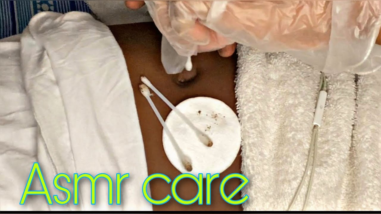 Asmr// get the tingles you deserve//  relaxing bellybutton cleaning //