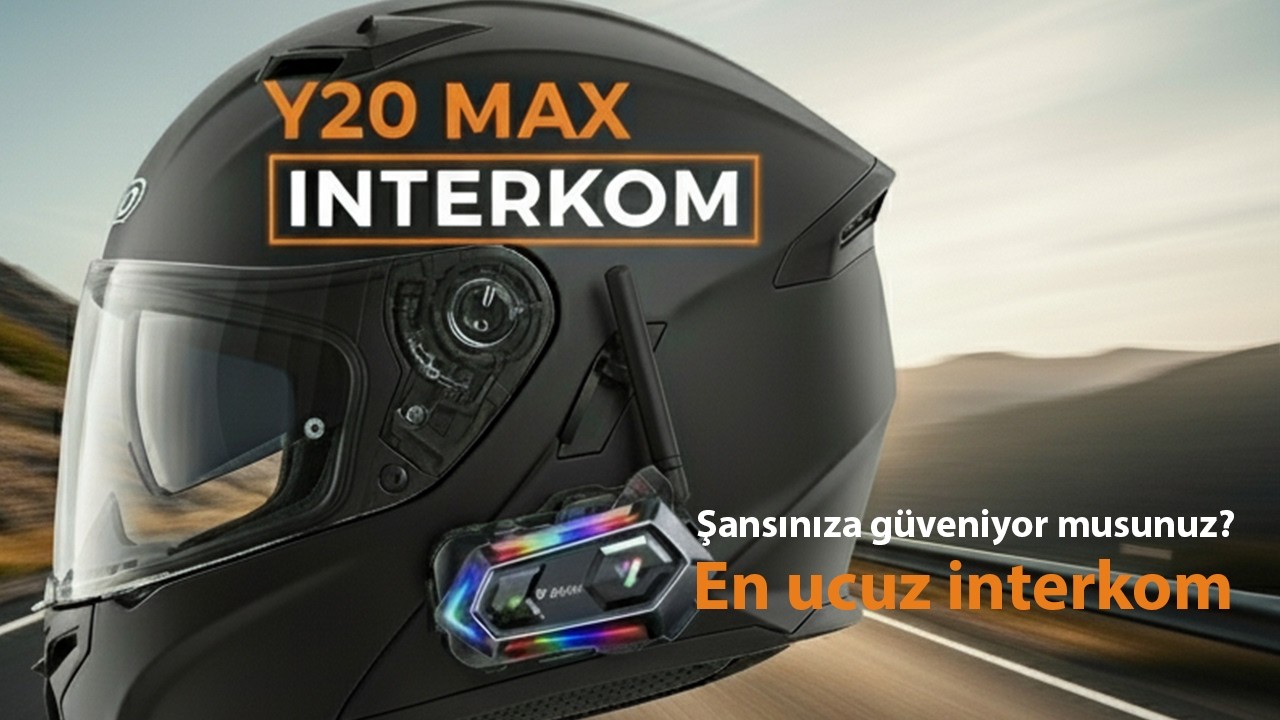 Y20 Max 2 Kişi Bağlantılı Motosiklet Kask İnterkom İncelemesi | En Ucuz İnterkom