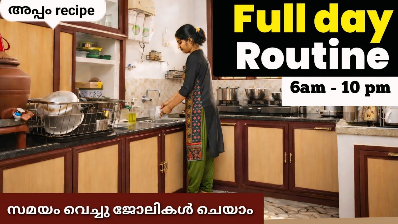 ⏰ Day in my life | kallappam recipe | potato curry | clean vegetables tips | fridge organising box