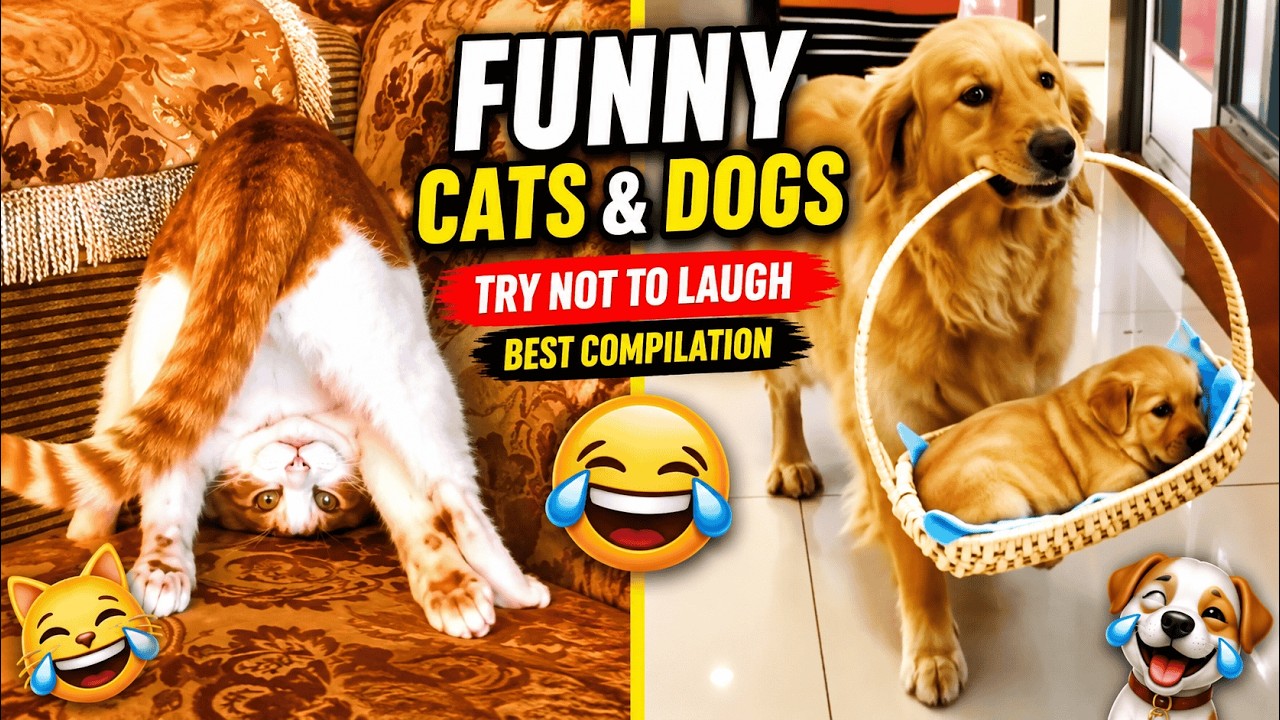 funny cat and dog videos 2026 🐶🐱Try Not To Laugh 😂 funny videos of cats and dogs 🤣
