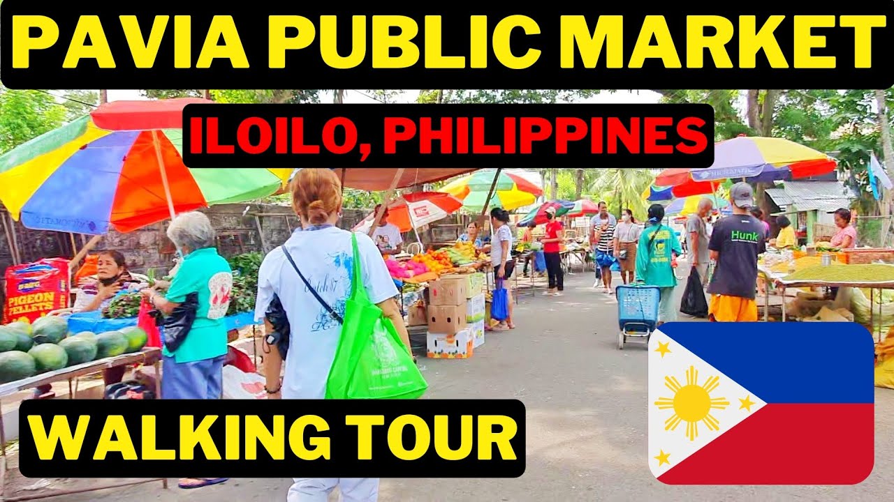 PUBLIC MARKET IN PAVIA, ILOILO | WET MARKET PHILIPPINES | WALKING TOUR