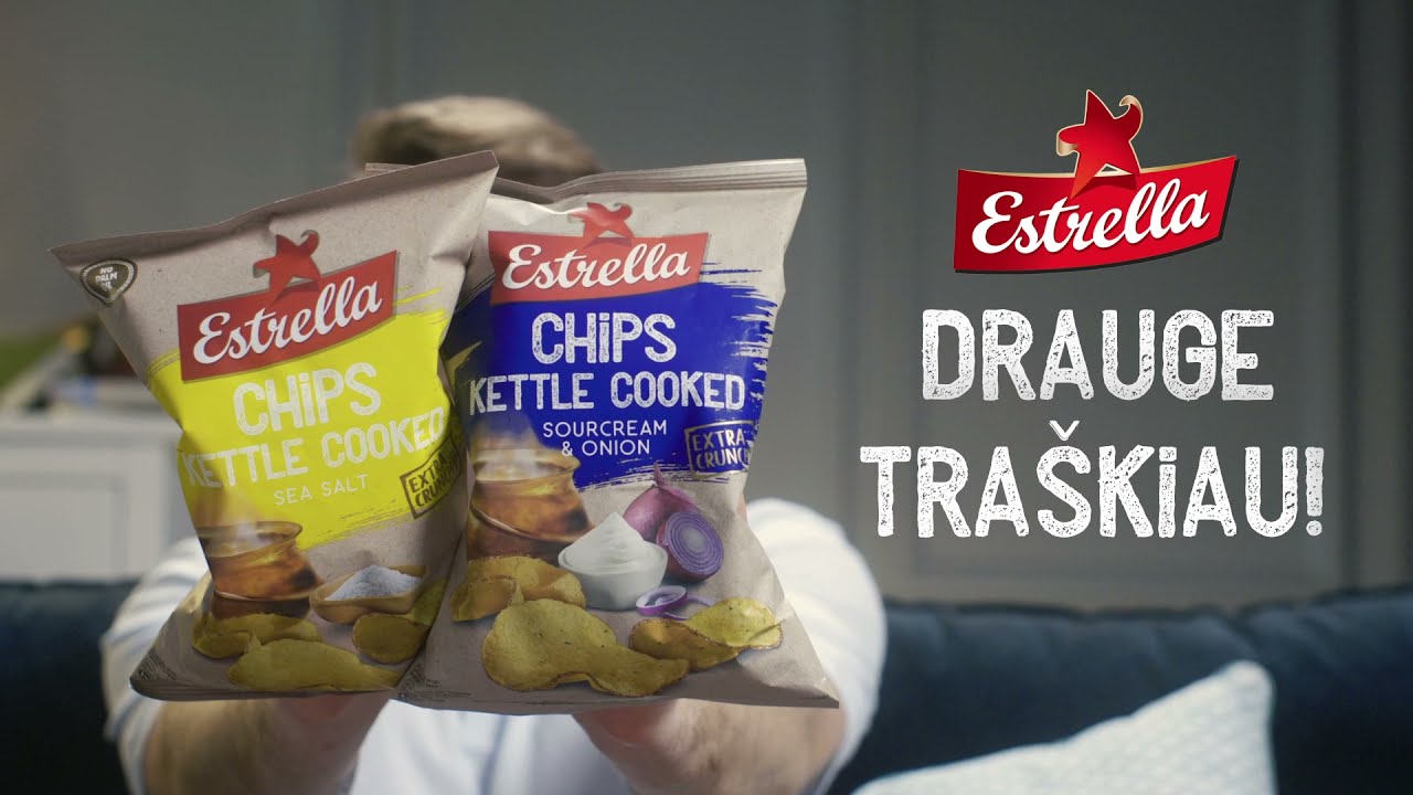Estrella Kettle Cooked bulvių traškučiai