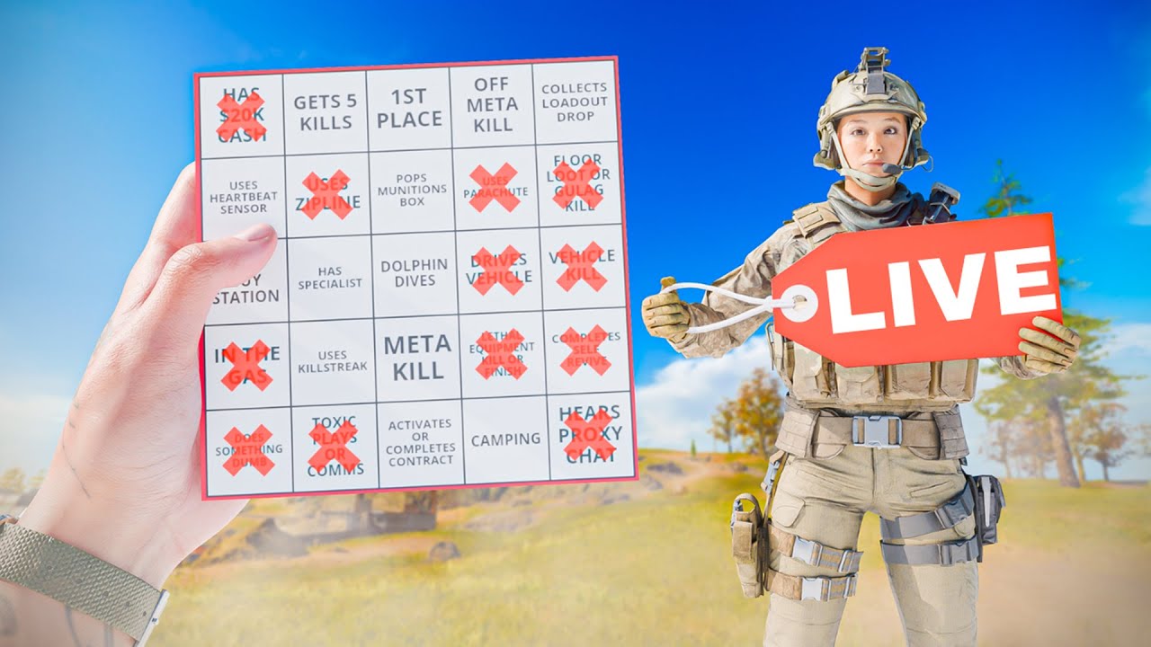 WARZONE BINGO With Prizes
