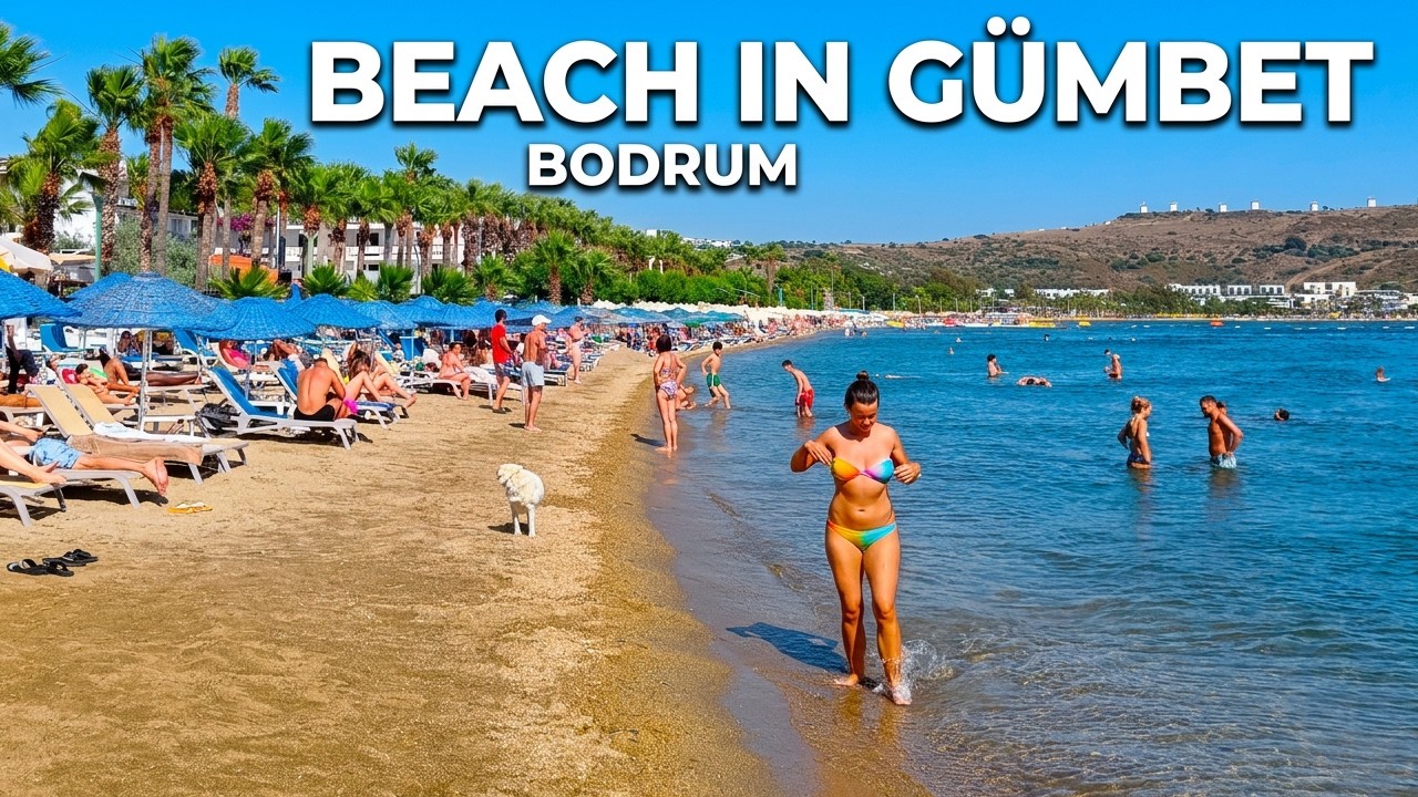 Beach in Gümbet - Bodrum, Turkey