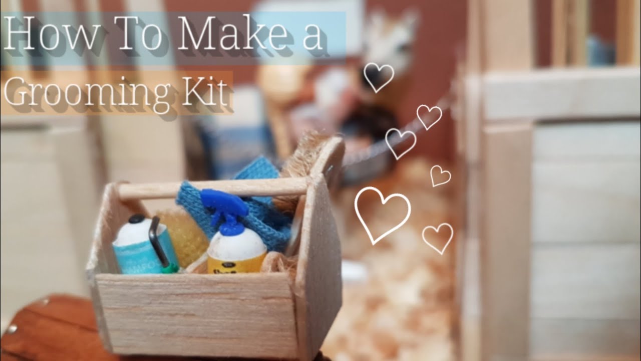 How To Make a Schleich Grooming Kit!