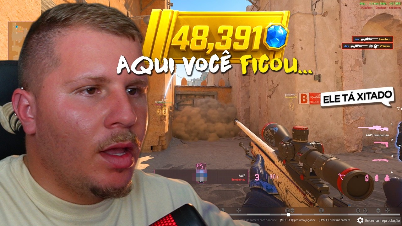 INSANO... ASSIM JOGA um LEVEL DOURADO no CS2 PREMIER (será que é legit?)