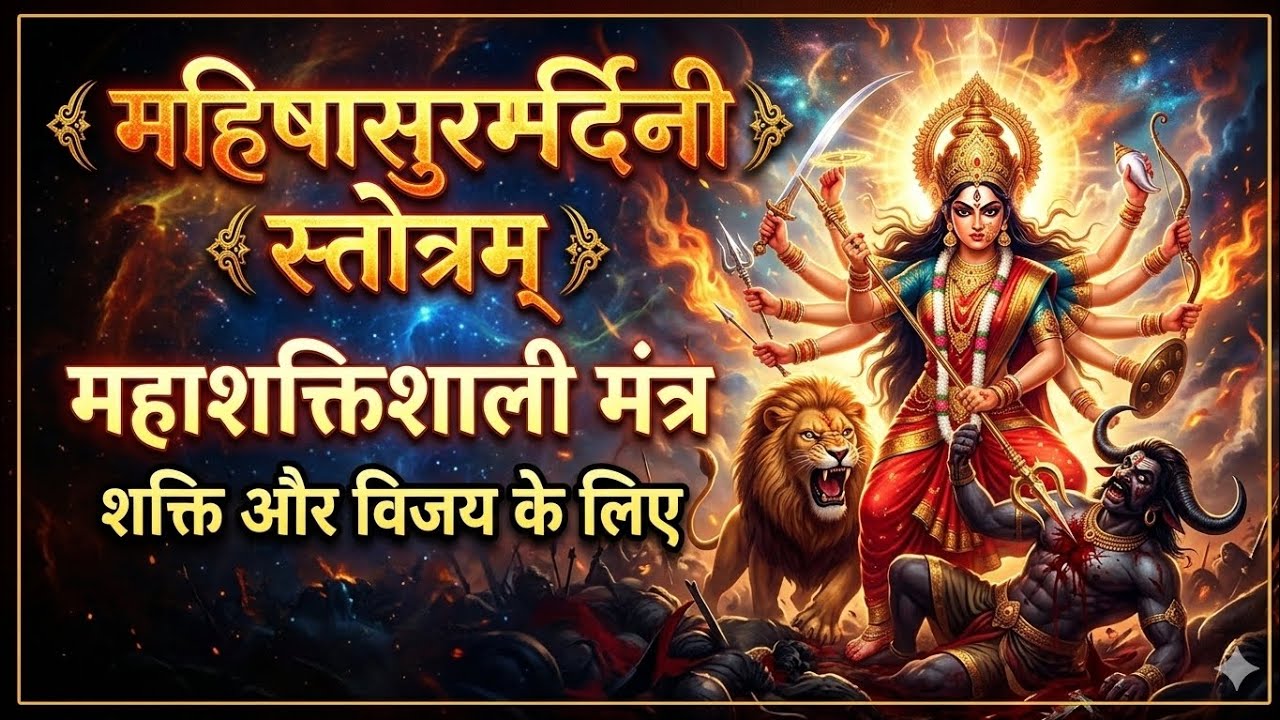 महिषासुर मर्दिनी स्तोत्रम्: शत्रुओं के नाश और शक्ति के लिए | Mahishasura Mardini Stotram