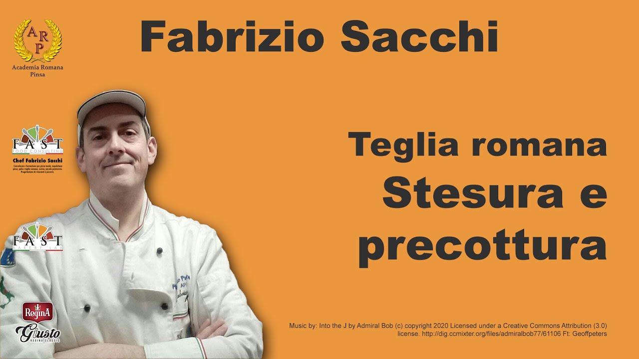 teglia romana: stesura e precottura