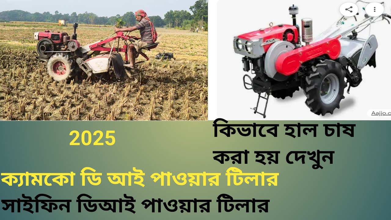 মাঠে পাওয়ার টিলার দিয়ে কিভাবে হাল চাষ করা হয় সেটা আপনাদেরকে দেখাবো চলুন দেখে আসা যাক