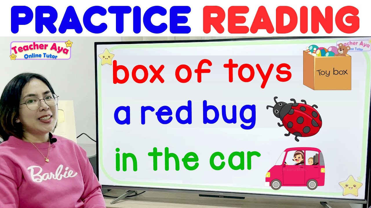 LEARN TO READ WITH TEACHER AYA | READING TUTORIAL FOR KINDER GRADE GRADE2 | ENGLISH READING LESSON