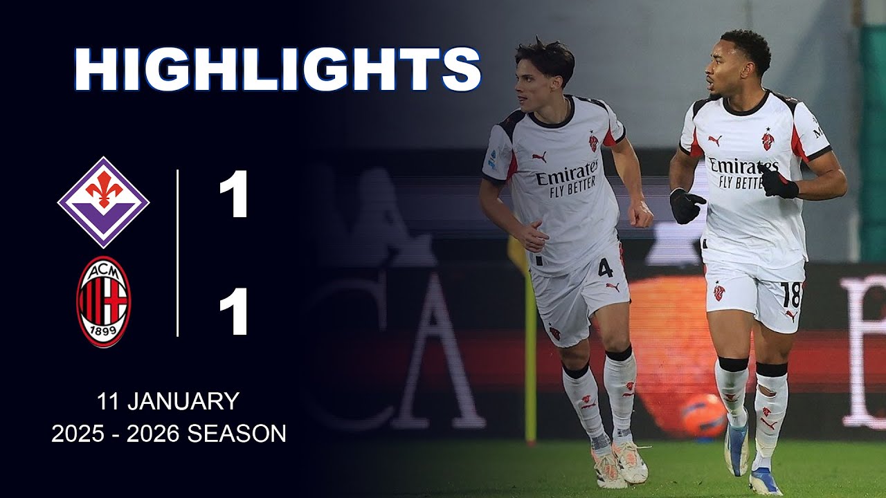 Fiorentina 1 - 1 AC Milan [ Full Highlight]