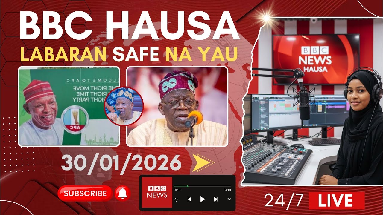 BBC Hausa Labaran yau na safe 30-01-2026 