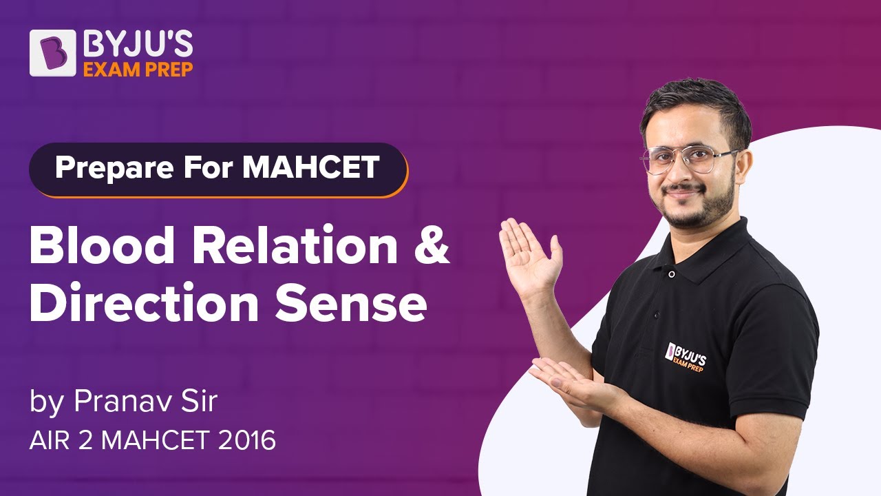 MAHCET MBA 2022 | Blood Relation & Direction Sense | Ace Your CET Preparation | BYJU'S Exam Prep