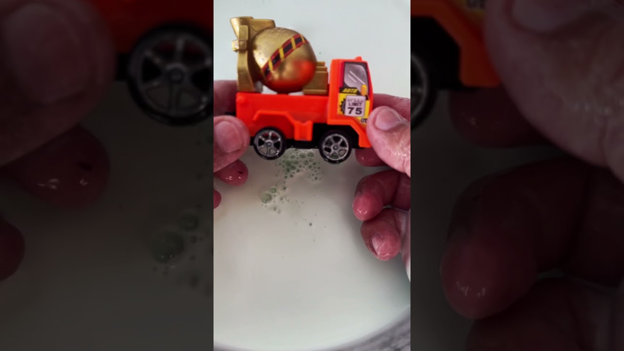 Toy car and soap tank