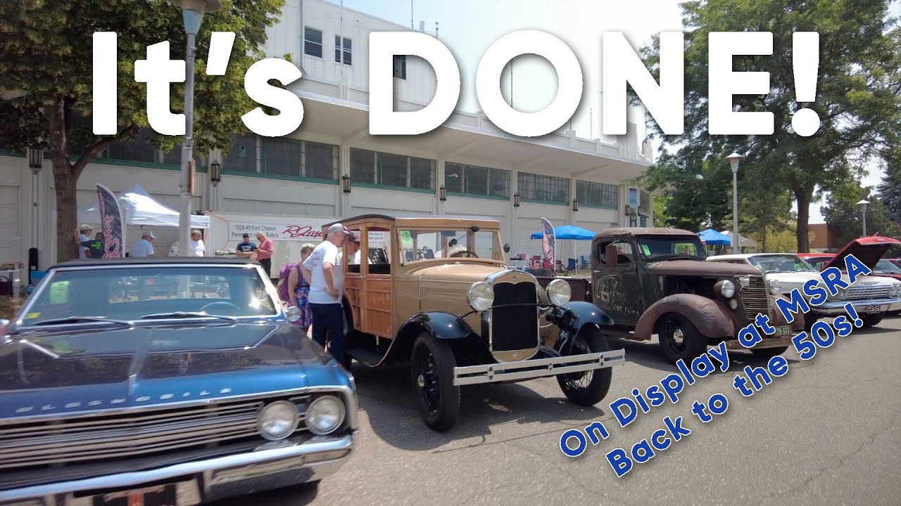 1931 Ford Model A Woody Wagon  FINAL Assembly Back to the 50s Car Show Restoration Vlog E12