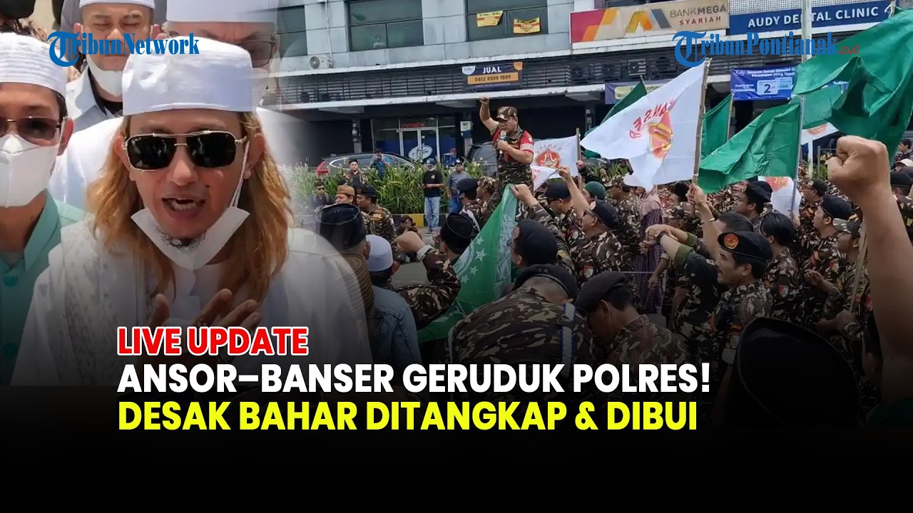 🔴GP ANSOR DAN BANSER GERUDUK POLRES TANGERANG, DESAK HABIB BAHAR SEGERA DITANGKAP