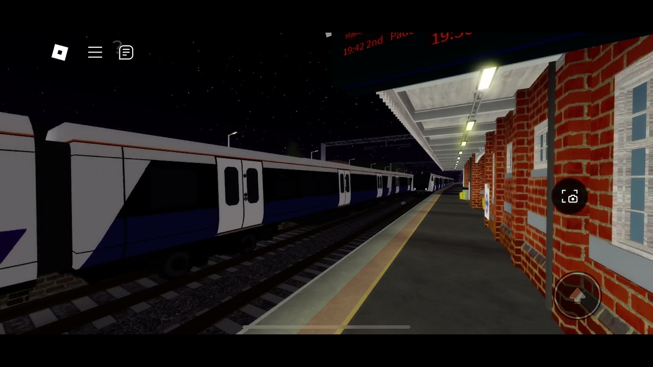 Trainspotting at Harold Wood Elizabeth line and greater Anglia trains Roblox