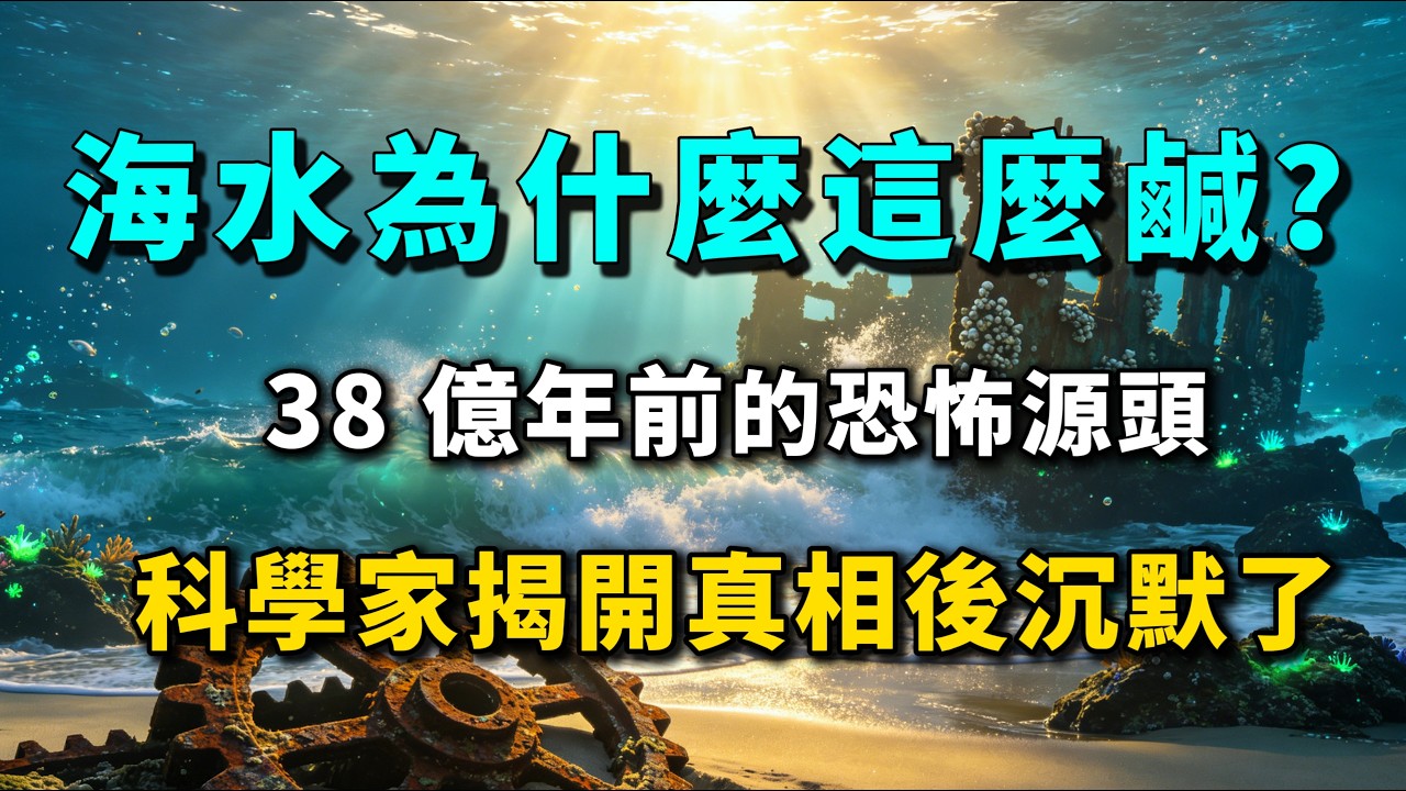 海水為什麼這麼鹹？答案藏在38億年前，科學家揭開真相後沉默了｜助你入眠｜睡前故事｜深夜科學電臺