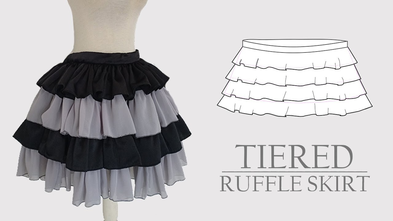 Tiered Three Layer Ruffle Skirt Tutorial