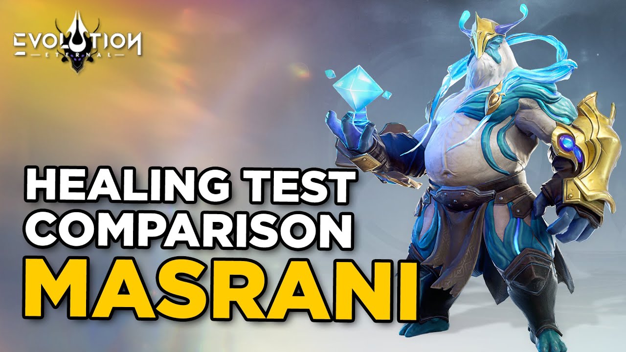 Masrani Best Equipment Build Healing Test Comparison | Eternal Evolution