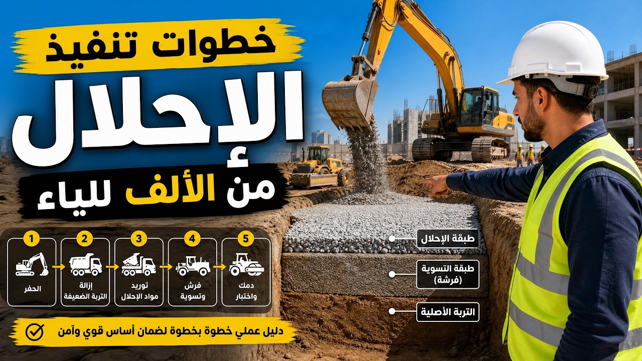 تربة احلال - تربة الاحلال - تربة الاحلال وانواعها - انواع تربة الاحلال - طبقة الاحلال -طبقات الاحلال