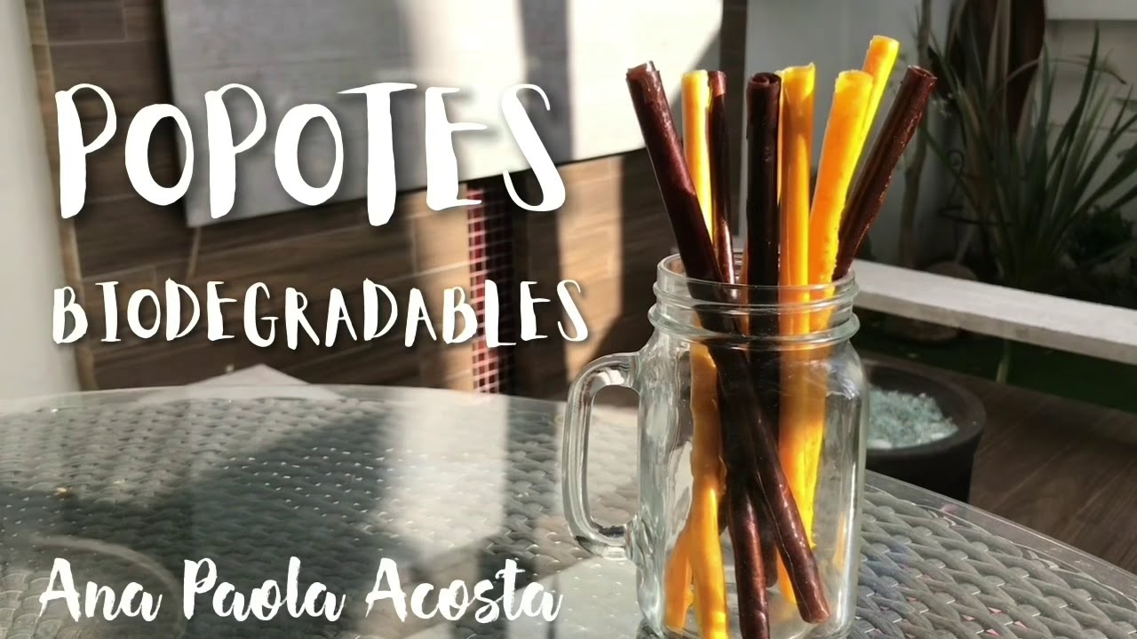 ¿Como hacer popotes biodegradables con mandarinas y plátanos?