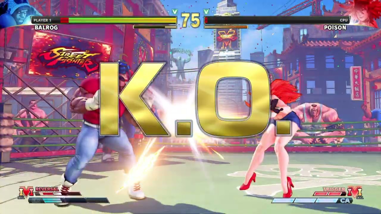 STREET FIGHTER V Balrog vs Poison