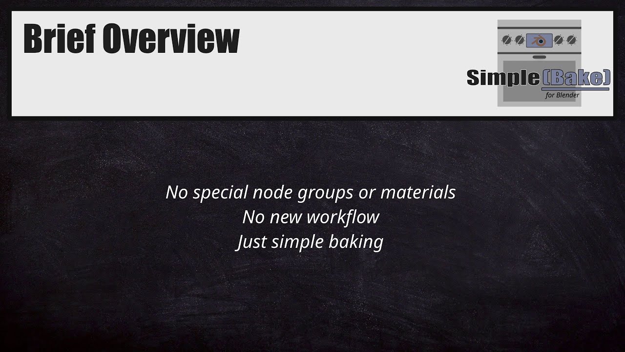 SimpleBake for Blender - A brief overview