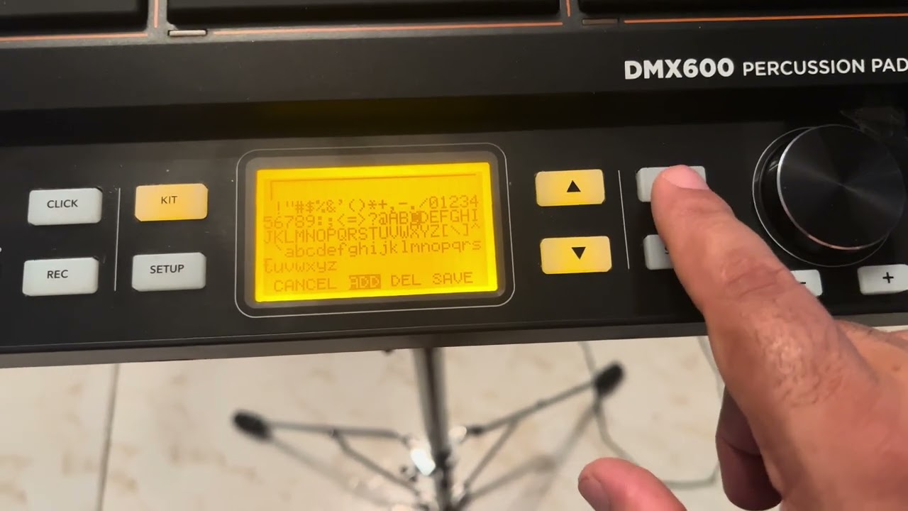 Renomear bancos na dmx600 percussion Michael