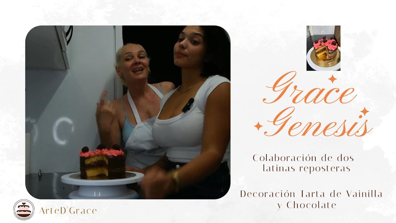 Divertida de decoraci&oacute;n de Tarta de vainilla y chocolate entre Cuba y Venezuela