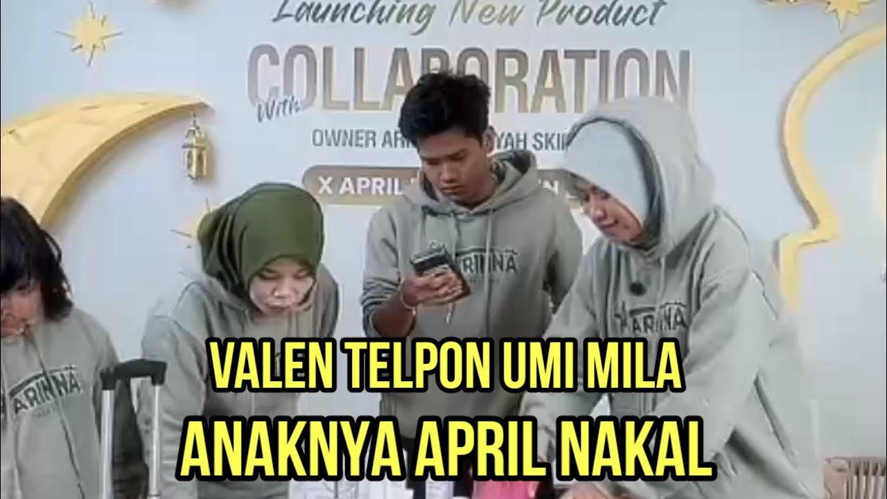 NGAKAK! VALEN TELPON UMI MILA KATAKAN ANAKNYA APRIL NAKAL!