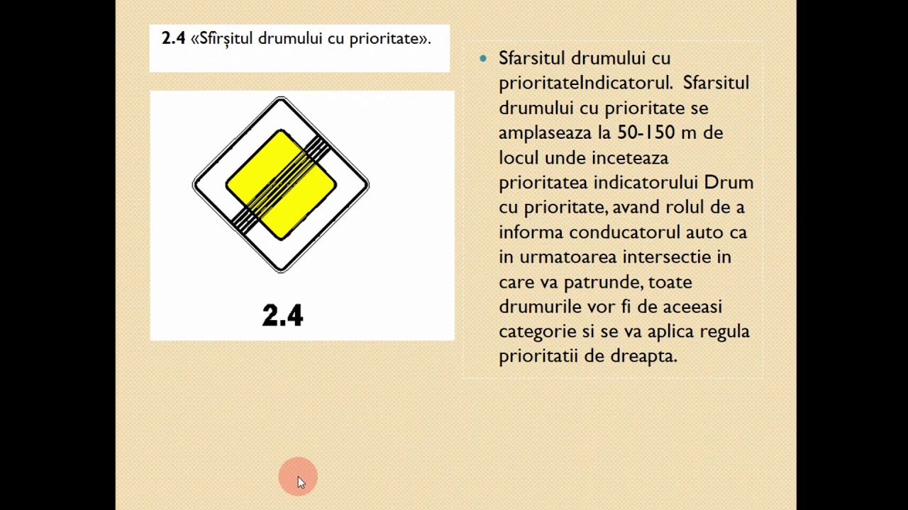 Indicatoarele de prioritate