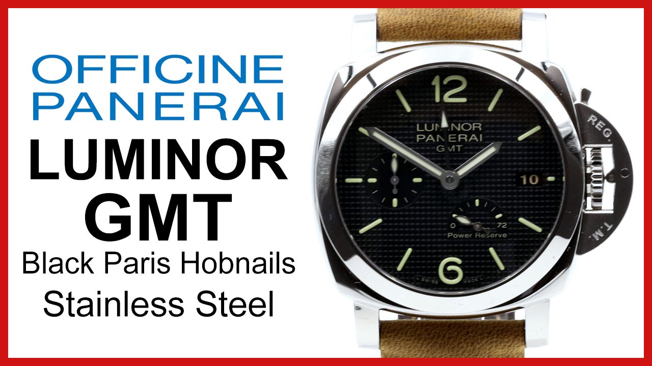 ▶ Panerai Luminor 1950 GMT 3 Days Black, Steel, Leather UNBOXING & REVIEW - 42mm, PAM 537