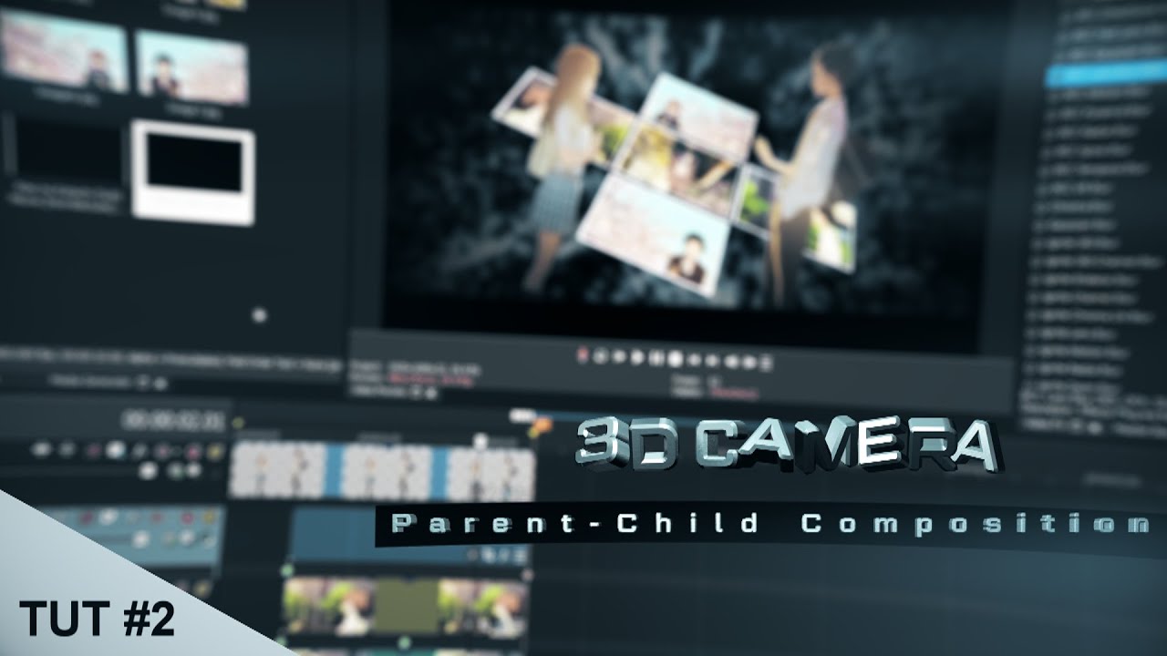 3D Zoom Out/Parent Child Composition | Sony Vegas Tutorial 2