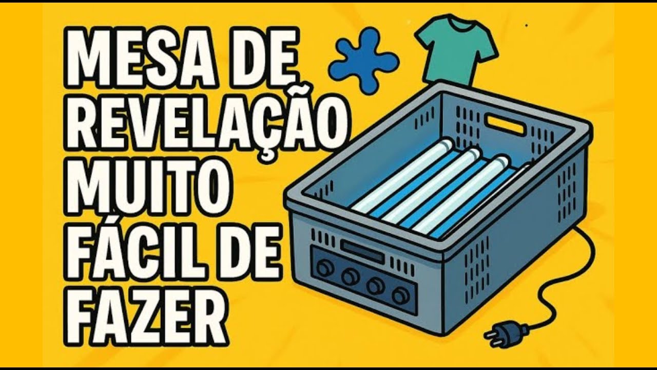 MESA REVELADORA SERIGRÁFICA: FAÇA A SUA FÁCIL E BARATO EM CASA! - ESTAMPARIA CASEIRA