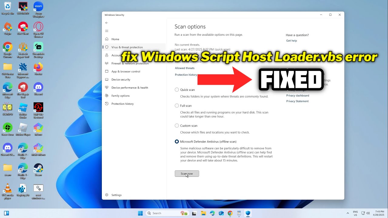 (FIXED) Windows Script Host Loader.vbs error