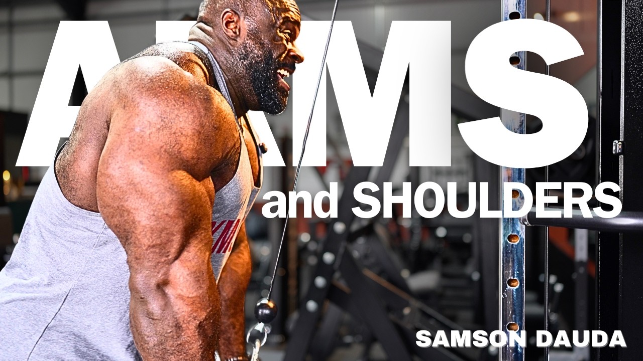 Vlog & Arms and Shoulders workout | Samson Dauda