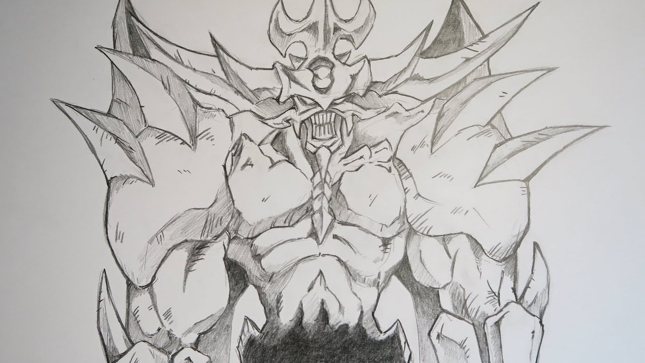 How to Draw Obelisk The Tormentor | Step by Step | Pencil Drawing Tutorial | Yugioh 𓂀