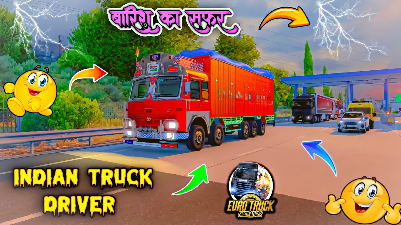 INDIAN TRUCK DRIVER GAMEPLAY #shortsfeed #shortslive #shorts #ets2 #live #dangerous