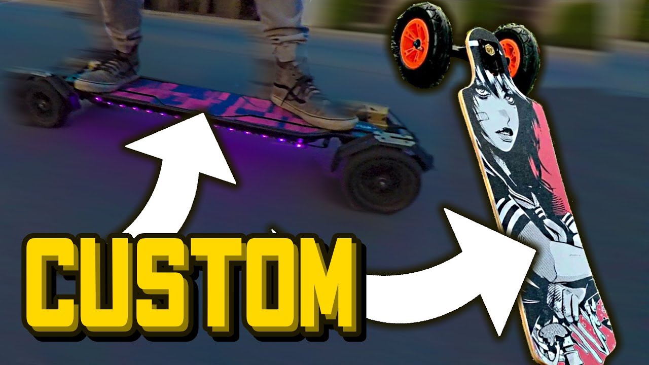 How to customize your electric skateboard grip tape!