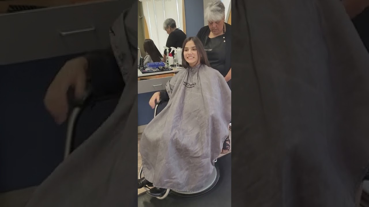 My daughter had her haircut to donate to a non-profit organization that makes wigs for kids!