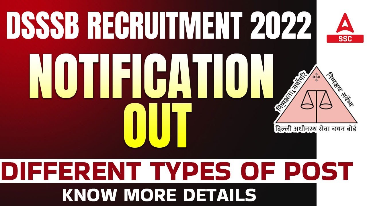 DSSSB Vacancy 2022 | DSSSB PRT Vacancy 2022 | DSSSB TGT Vacancy 2022 | Full Details